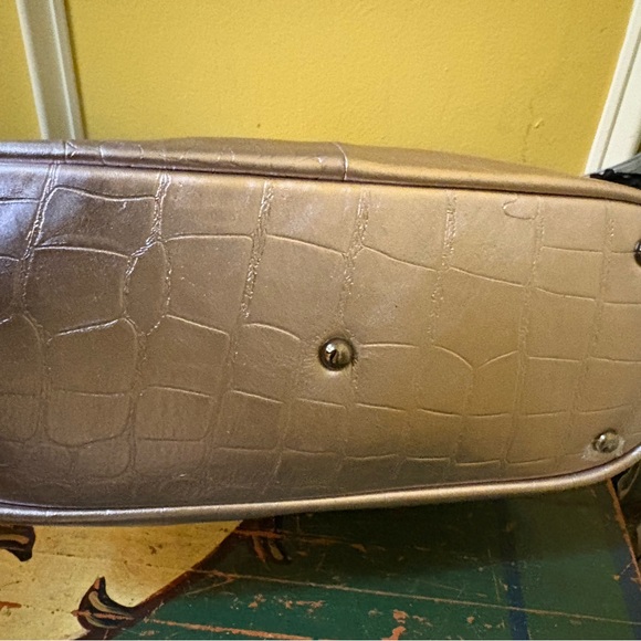 Sharif Legacy Crocodile Embossed Setosa Leather City Hand Bag Purse - Picture 7 of 8